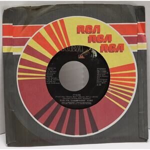 Evelyn Champagne King 45 RPM It's OK / Music Box 1977 RCA